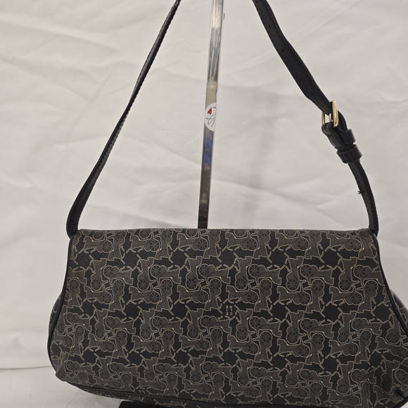 Celine Black and Gray Patterned Shoulder Bag - Picture 6 of 10